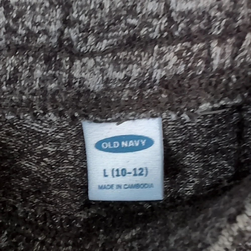 Old Navy Girl's Charcoal Grey Jogger Style Sweatpants Size Large